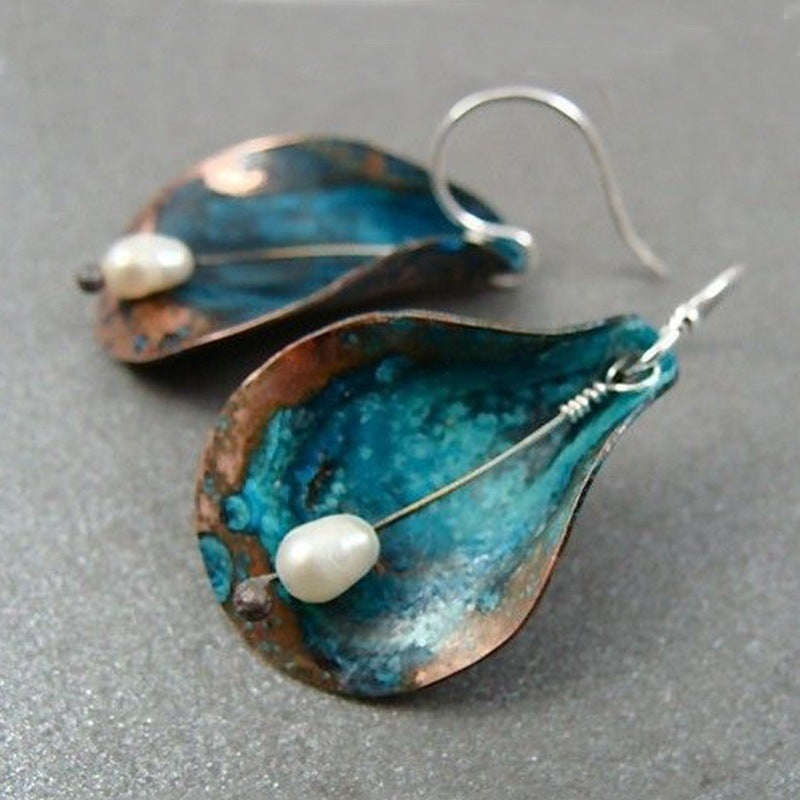Delicate Artisan Pearl Earring