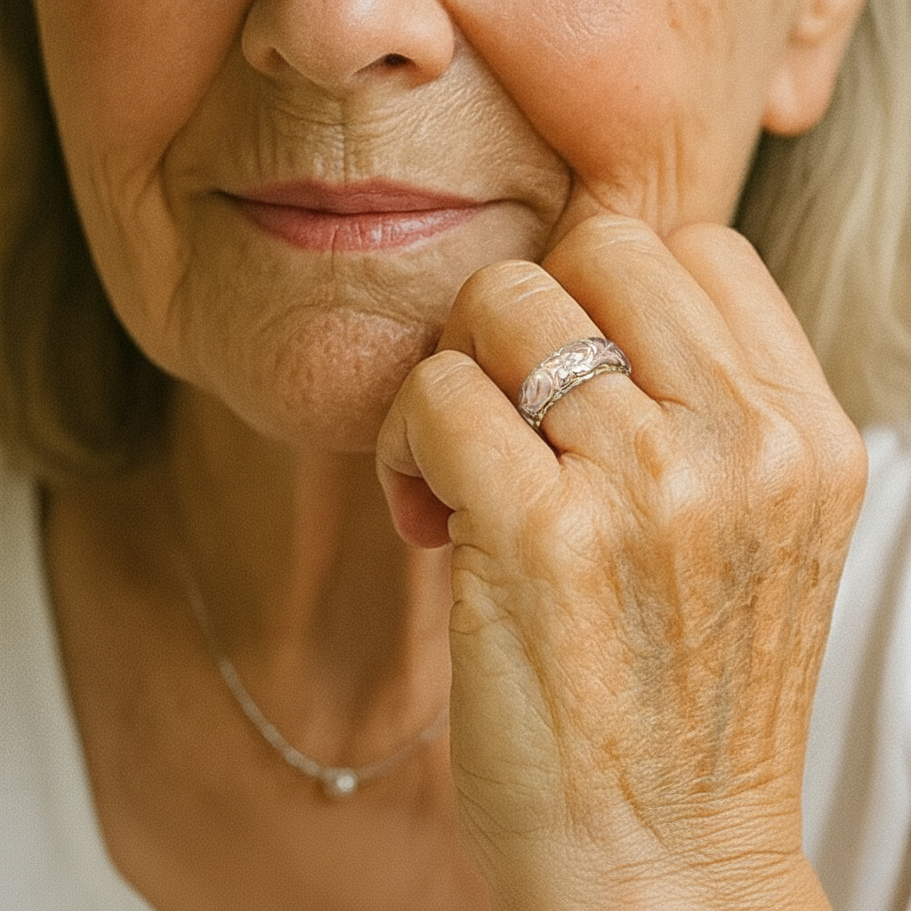 Delicate Artisan Gold Ring