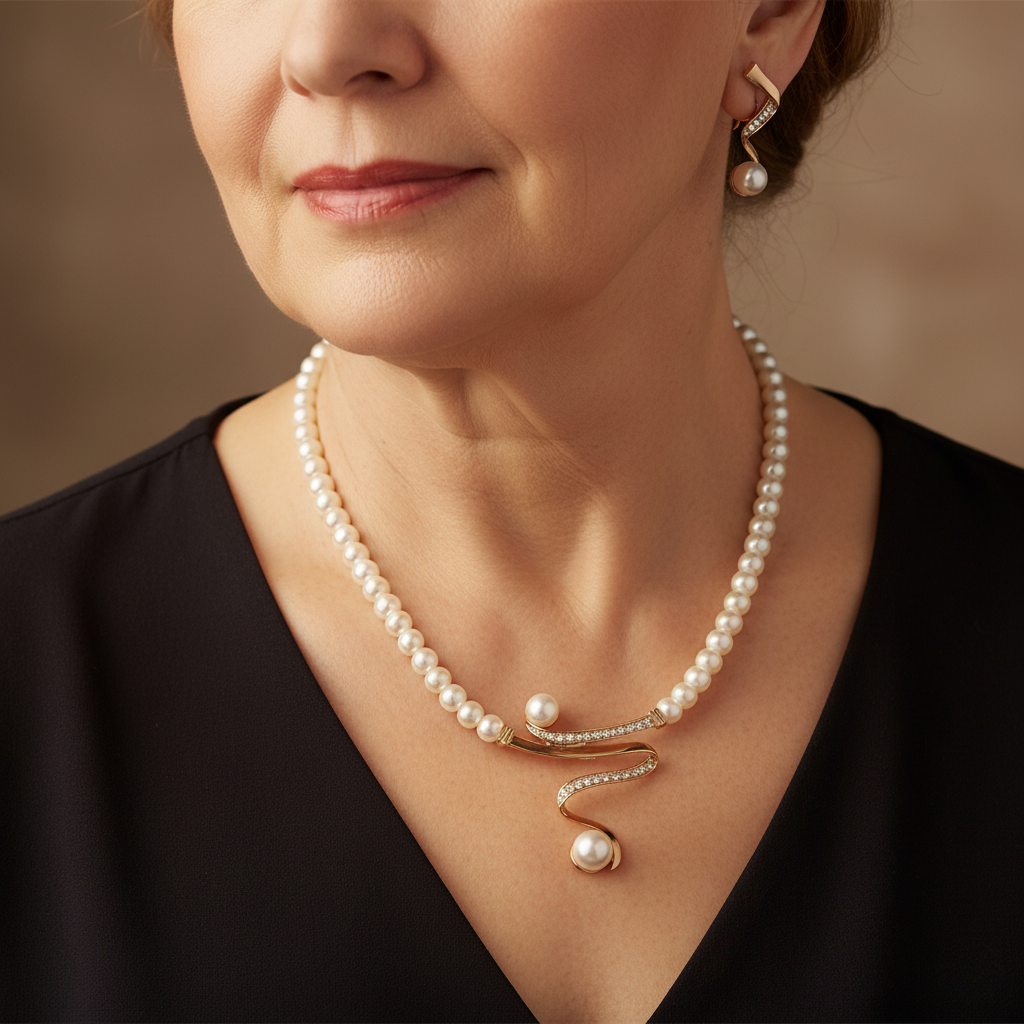 Stunning Pearl Set for Daily Wear