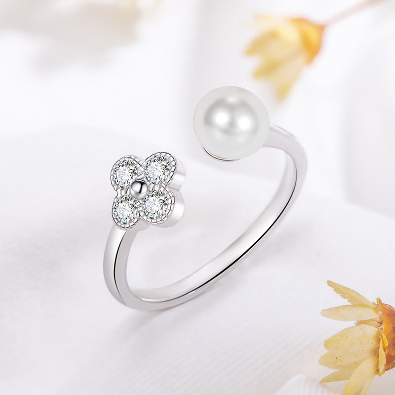 Romantic Pearl Ring for Special Moments