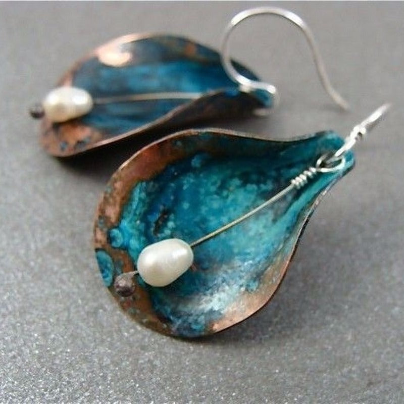 Delicate Artisan Pearl Earring