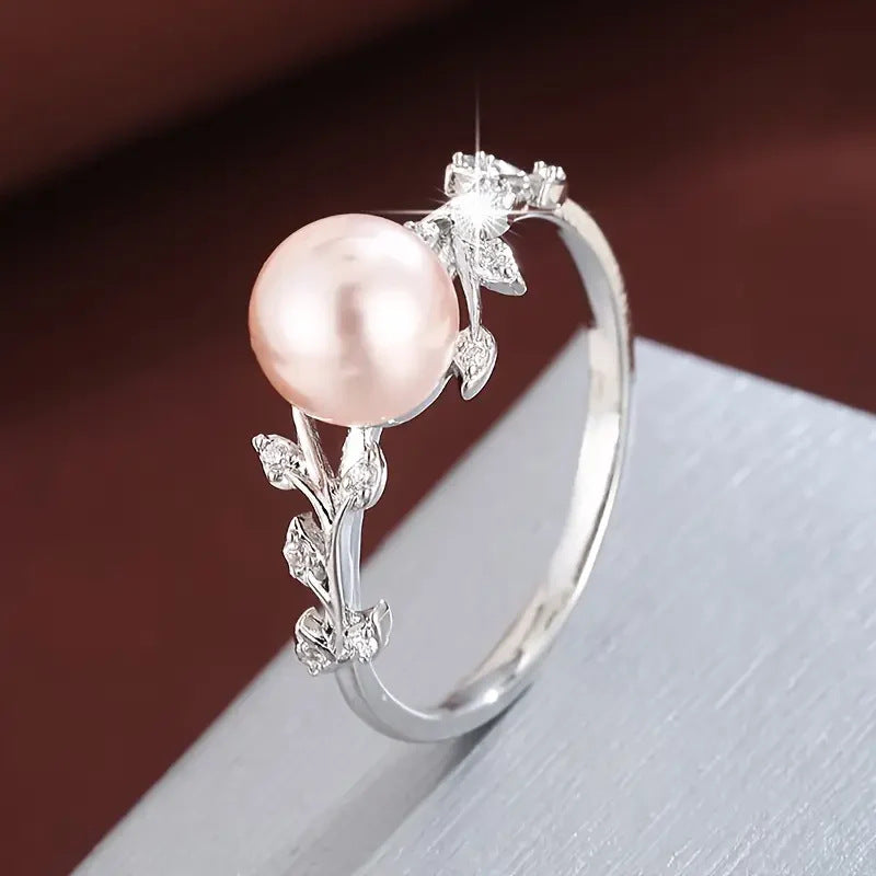 Delicate Artisan Pearl Ring