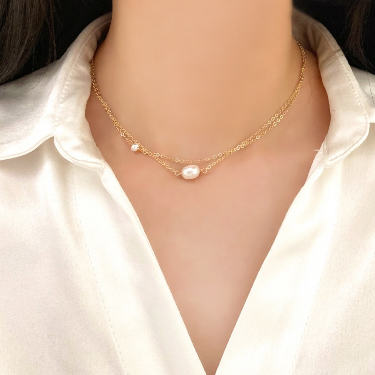 Vintage Handmade Pearl Necklace