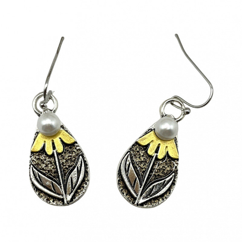 Delicate Artisan Pearl Earring