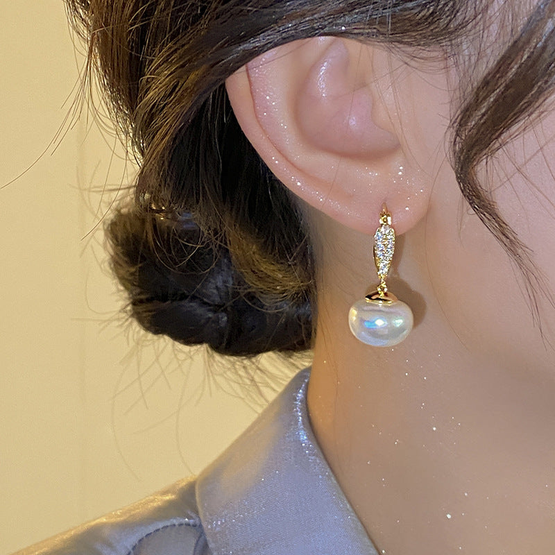 Delicate Artisan Pearl Earring