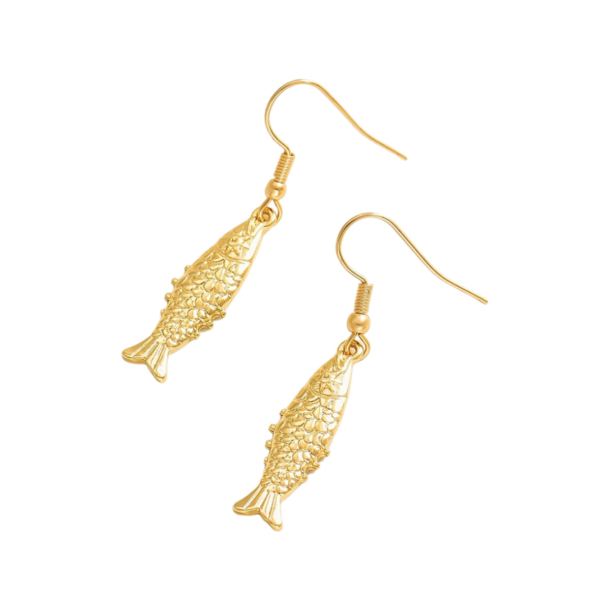 Delicate Artisan Gold Earring