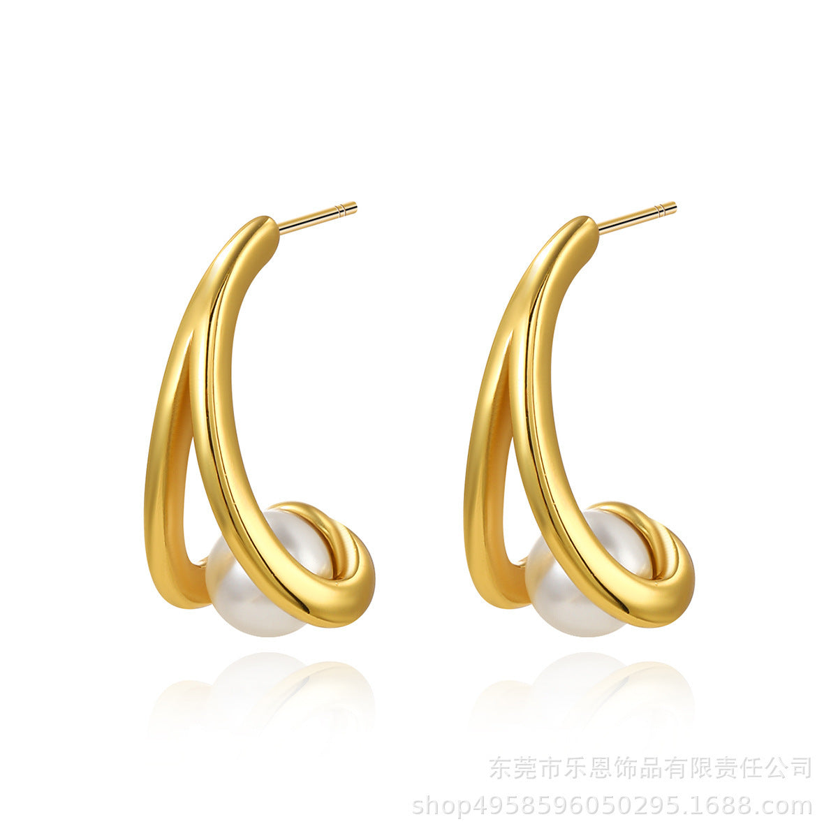 Delicate Artisan Pearl Earring