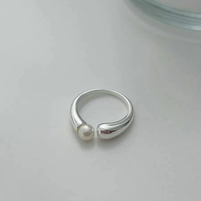 Delicate Artisan Pearl Ring