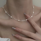 Delicate Artisan Pearl Necklace