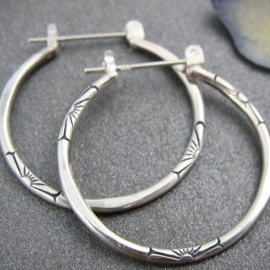 Delicate Artisan Silver Earring