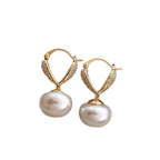 Delicate Artisan Pearl Earring