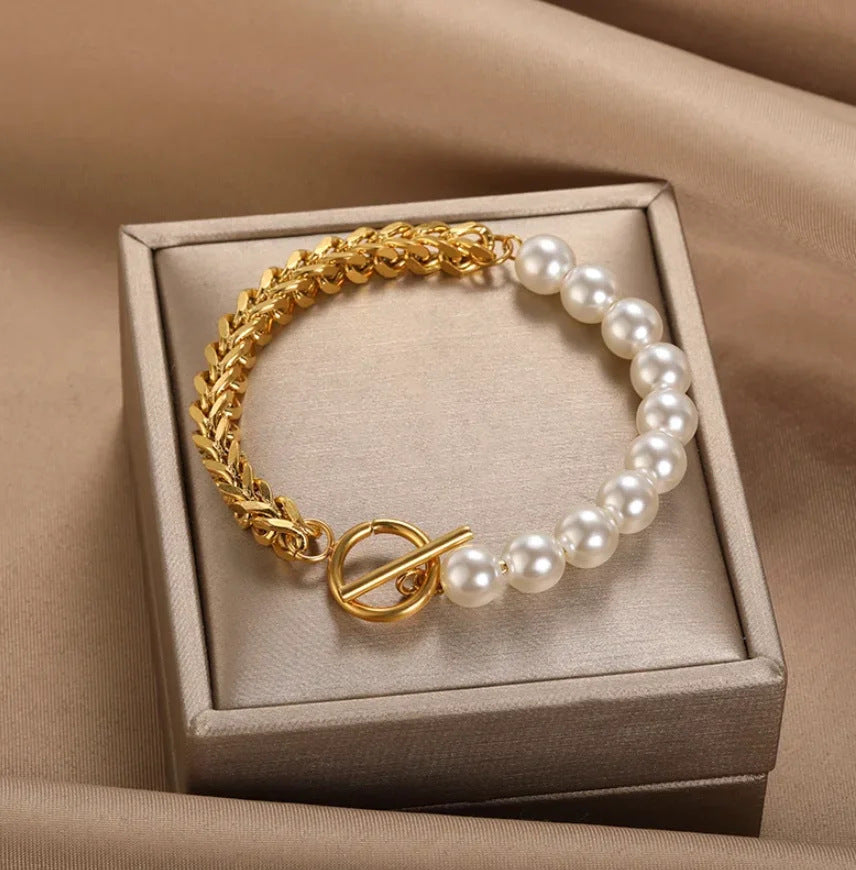 Vintage Handmade Pearl Bracelet