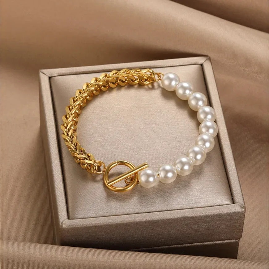 Vintage Handmade Pearl Bracelet