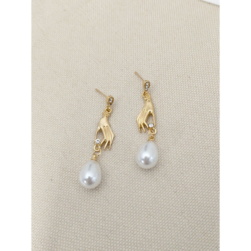 Delicate Artisan Pearl Earring
