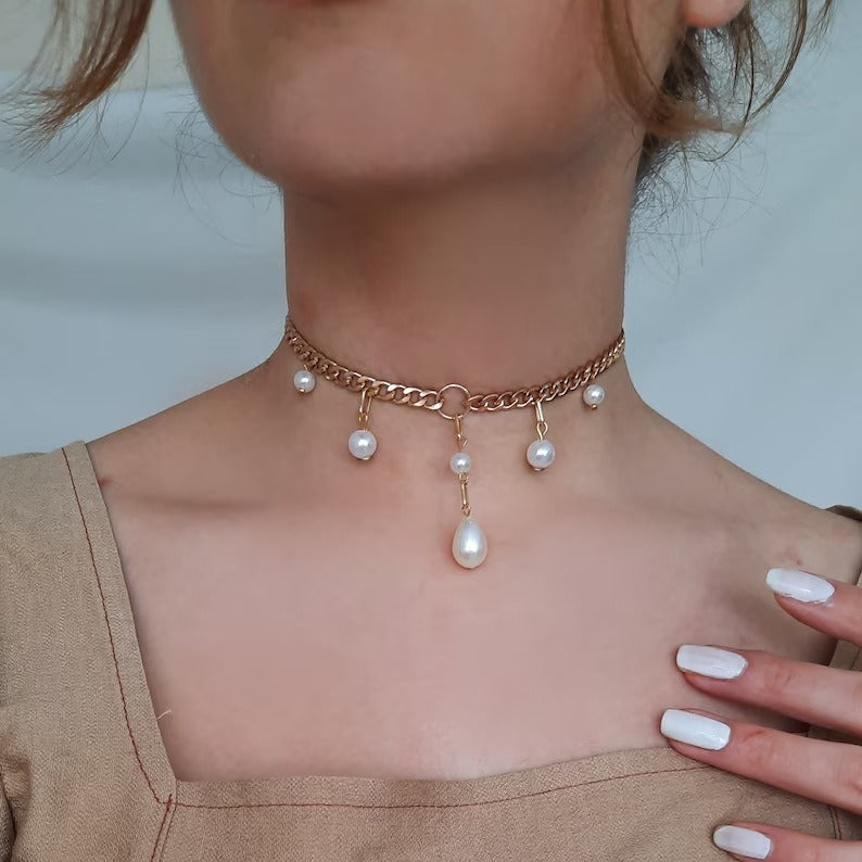 Delicate Artisan Pearl Necklace