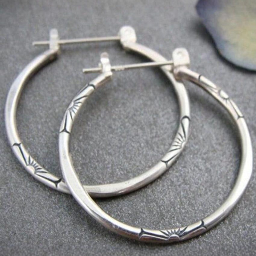 Delicate Artisan Silver Earring