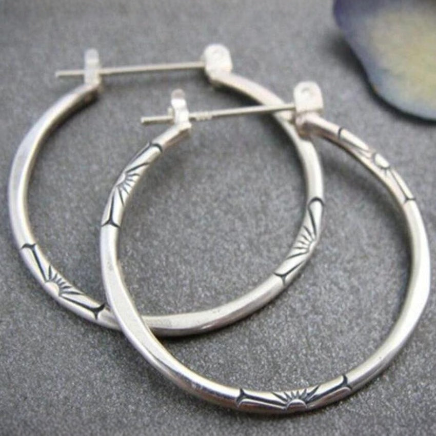 Delicate Artisan Silver Earring