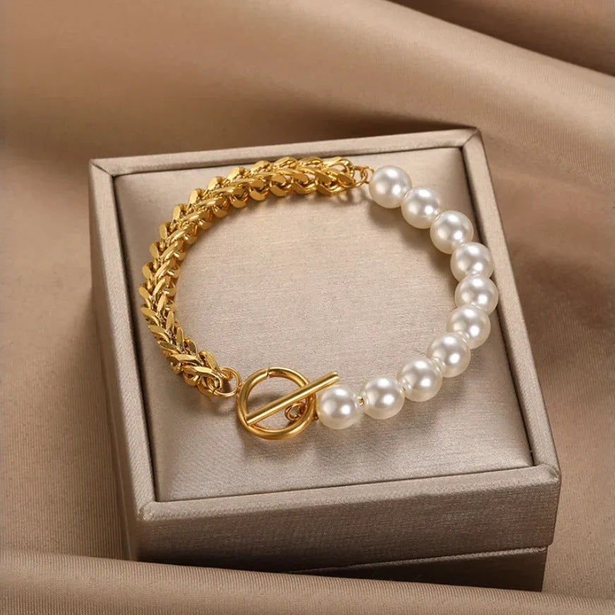 Vintage Handmade Pearl Bracelet