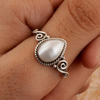 Delicate Artisan Pearl Ring