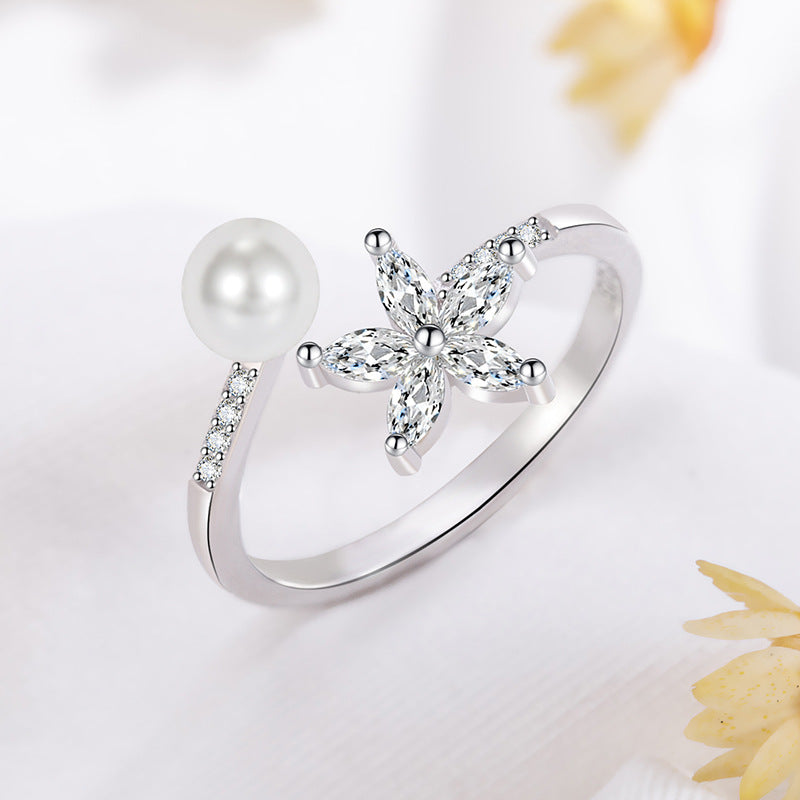 Romantic Pearl Ring for Special Moments