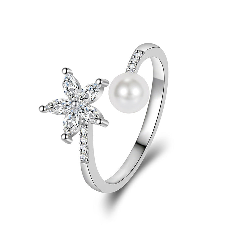 Romantic Pearl Ring for Special Moments