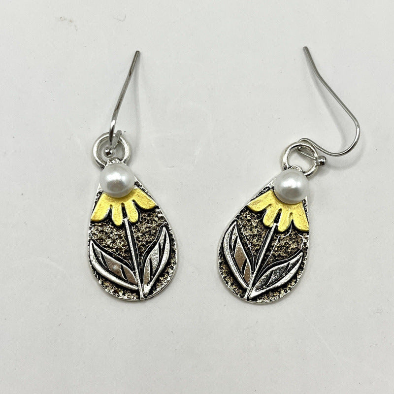 Delicate Artisan Pearl Earring