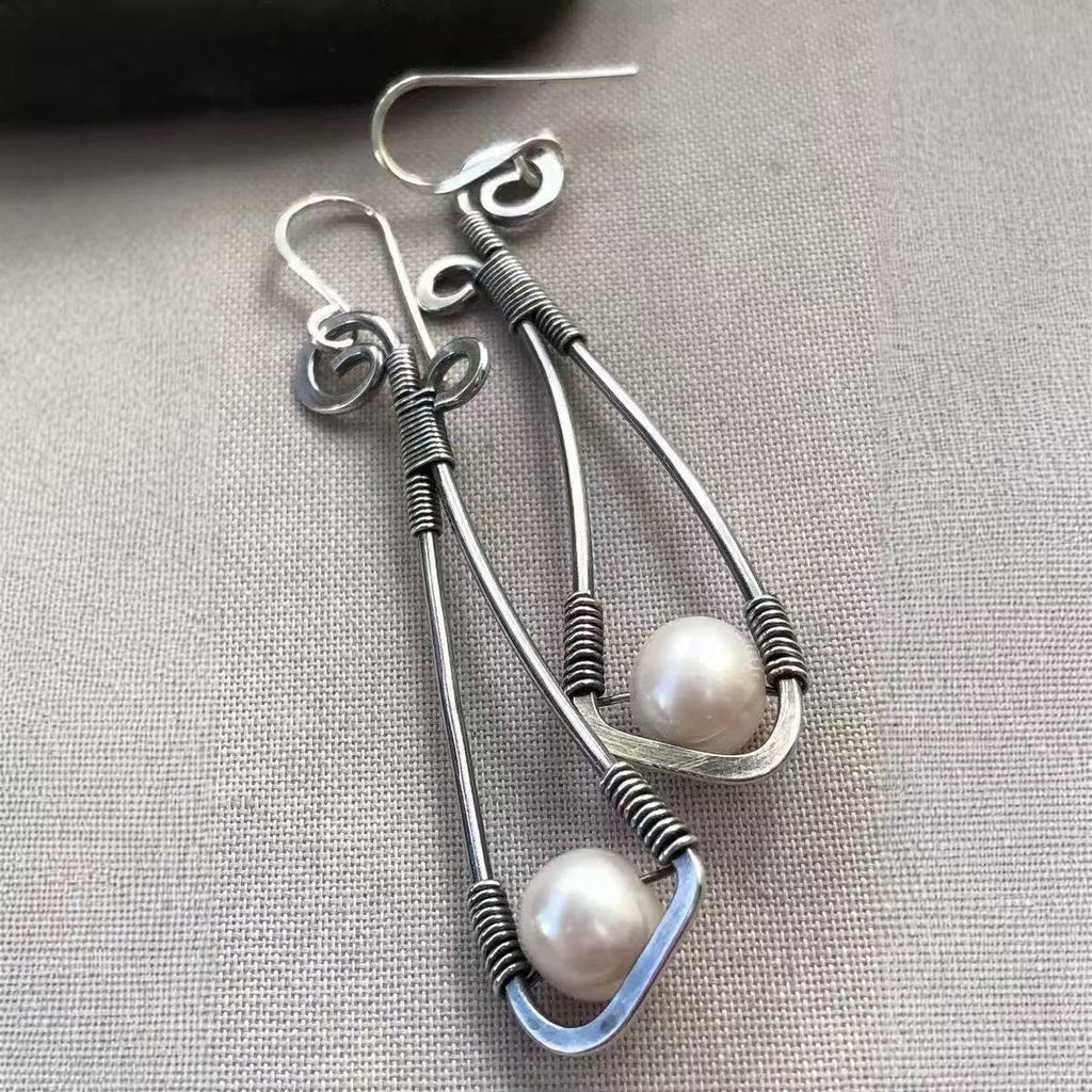 Delicate Artisan Pearl Earring