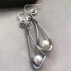 Delicate Artisan Pearl Earring