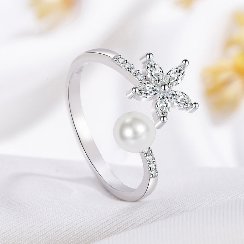 Romantic Pearl Ring for Special Moments