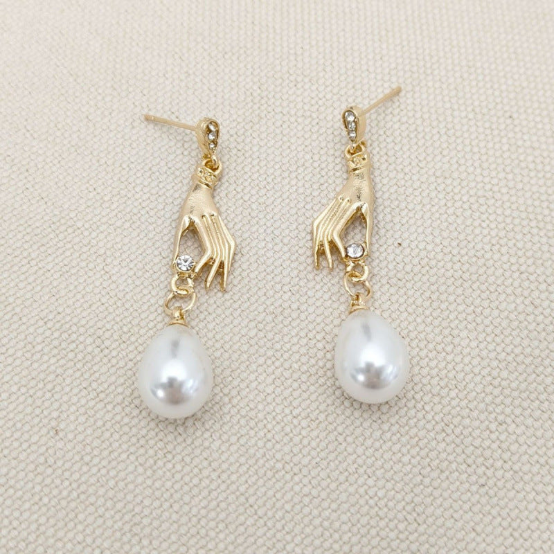 Delicate Artisan Pearl Earring