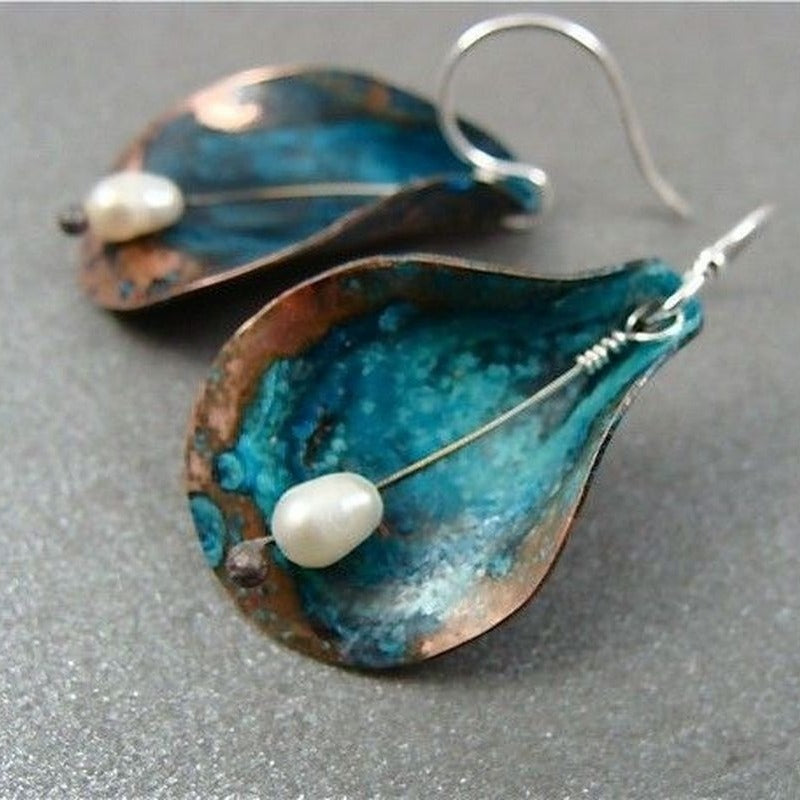 Delicate Artisan Pearl Earring