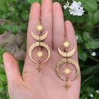 Vintage Handmade Gold Earring