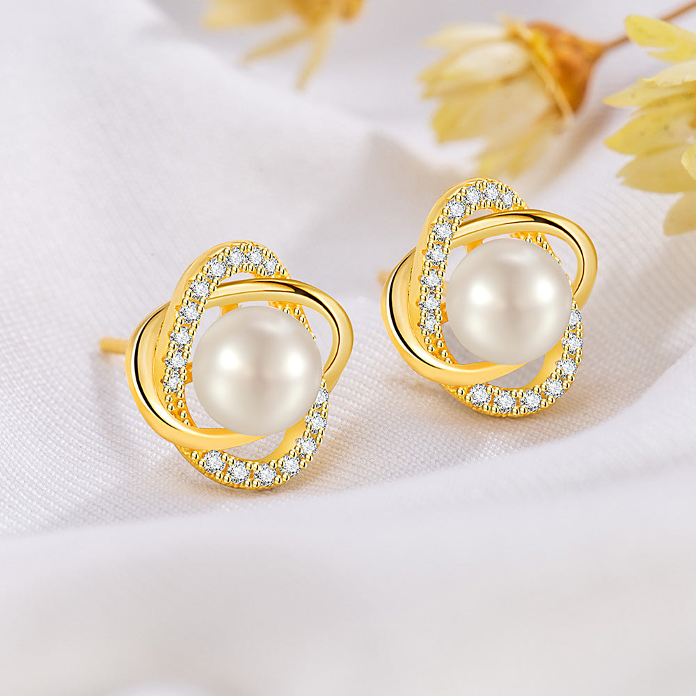 Delicate Artisan Pearl Earring