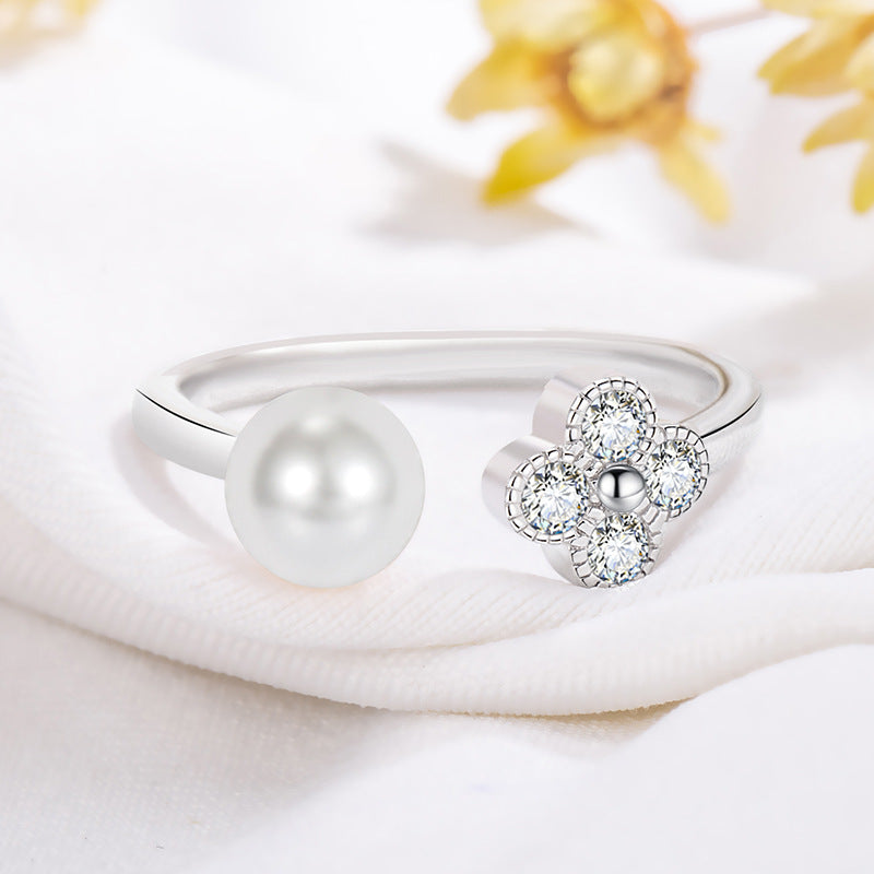Romantic Pearl Ring for Special Moments