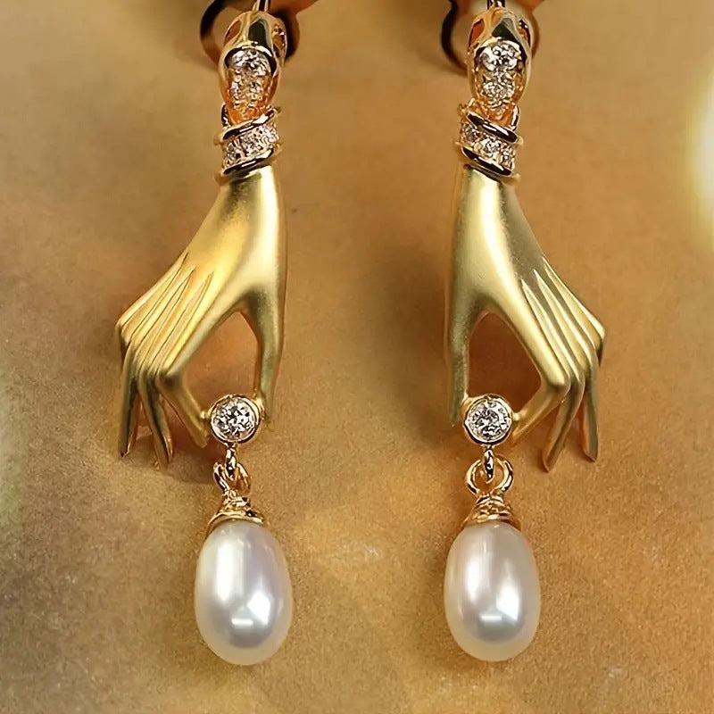 Delicate Artisan Pearl Earring