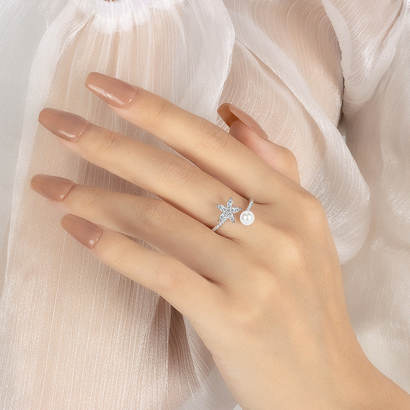 Romantic Pearl Ring for Special Moments
