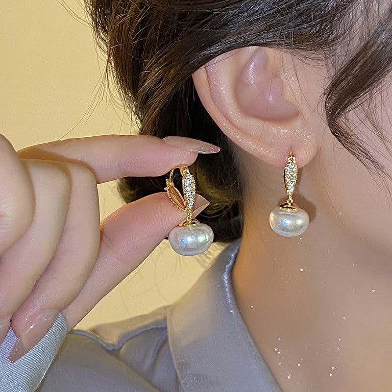 Delicate Artisan Pearl Earring