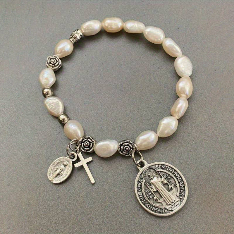 Vintage Handmade Pearl Bracelet