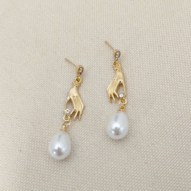 Delicate Artisan Pearl Earring